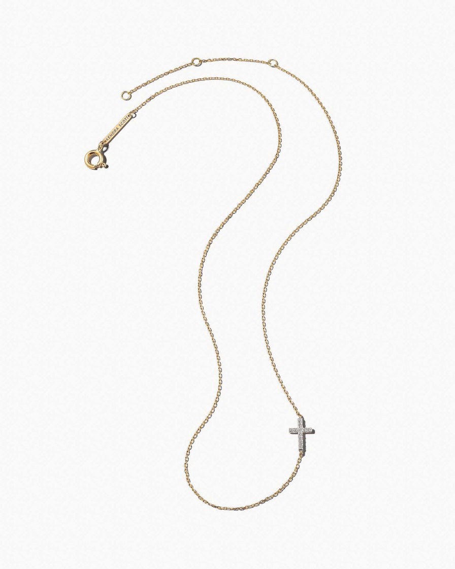 Kendra Scott Necklaces | Cross Strand Necklace In 14K Yellow Gold