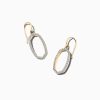 Kendra Scott Earrings | Lee 14K Yellow Gold Open Frame Earrings In White Diamond