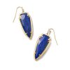 Kendra Scott Earrings | Skylar Vintage Gold Drop Earrings In Blue Lapis