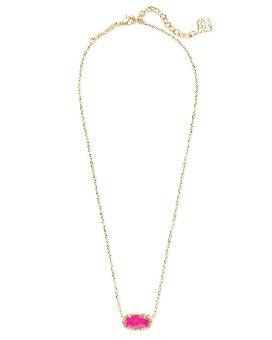 Kendra Scott Necklaces | Elisa Gold Pendant Necklace In Azalea Illusion