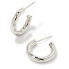 Kendra Scott Earrings | Colette Huggie Earrings In Silver