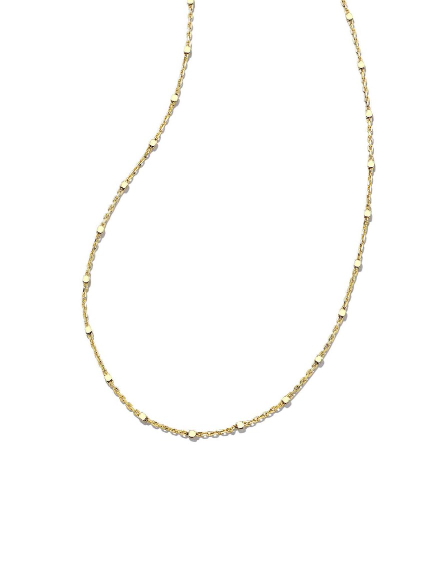 Kendra Scott Necklaces | 18 Inch Single Satellite Chain Necklace In Mixed Metal