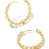 Kendra Scott Earrings | Grace Hoop Earrings In 18K Gold Vermeil