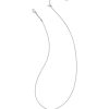 Kendra Scott Necklaces | Dira Silver Crystal Short Pendant Necklace In White Crystal