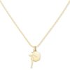 Kendra Scott Necklaces | Davis Cross Charm Necklace In 18K Yellow Gold Vermeil