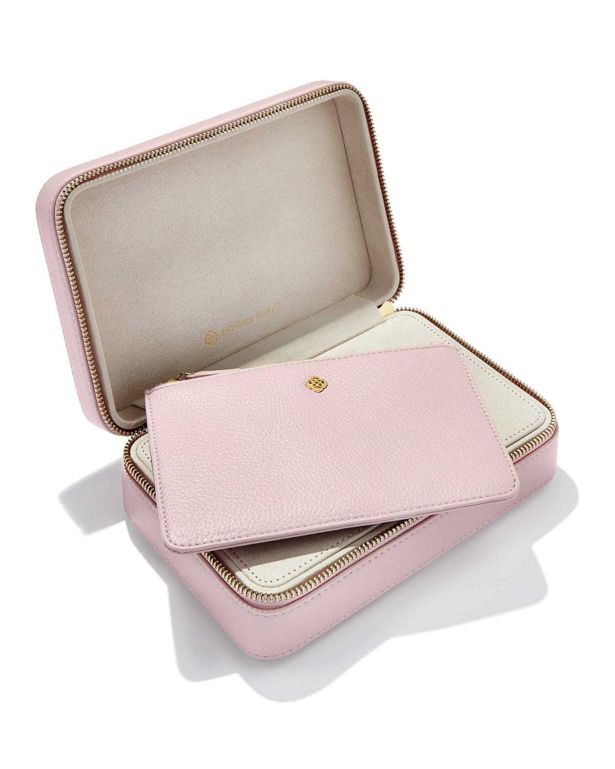 Kendra Scott Storage & Accessories | Medium Zip Jewelry Case In Blush Pink