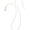 Kendra Scott Necklaces | Elisa 14K Yellow Gold Interlocking Pendant Necklace In White Diamond