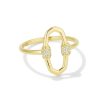 Kendra Scott Rings | Bristol 18K Gold Vermeil Band Ring In White Sapphire