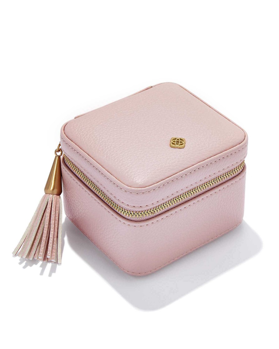 Kendra Scott Storage & Accessories | Small Zip Jewelry Case In Blush Pink