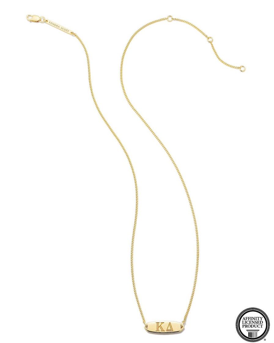 Kendra Scott Necklaces | Kappa Delta Pendant Necklace In 18K Gold Vermeil