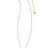 Kendra Scott Necklaces | Elisa Gold Petal Framed Short Pendant Necklace In Sunrise Ombre Drusy