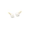 Kendra Scott Earrings | Michelle Pearl 14K Yellow Gold Stud Earrings In White Pearl