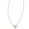 Kendra Scott Necklaces | Lab Grown White Diamond Audrey Pendant Necklace In 14K Yellow Gold