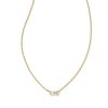 Kendra Scott Necklaces | Juliette Gold Pendant Necklace In White Crystal