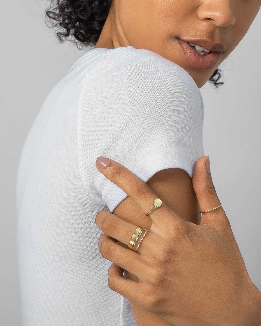 Kendra Scott Rings | Larissa Band Ring In 18K Gold Vermeil