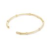 Kendra Scott Bracelets | Audrey 14K Yellow Gold Bangle Bracelet In White Diamonds