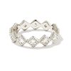 Kendra Scott Rings | Kinsley Silver Band Ring In White Crystal