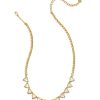 Kendra Scott Necklaces | Robby Vintage Gold Strand Necklace In Iridescent Abalone