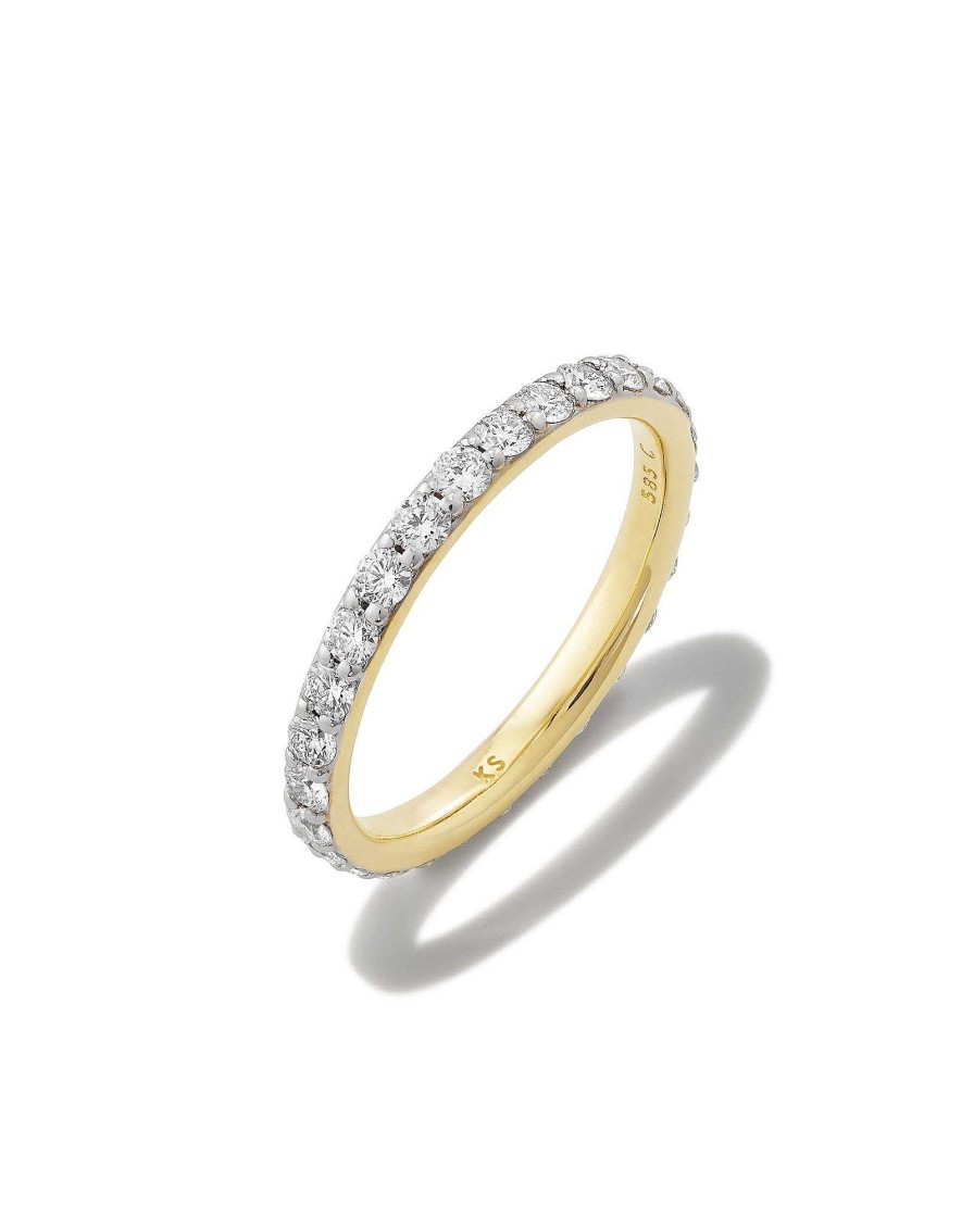 Kendra Scott Rings | Lab Grown White Diamond Marilyn Band Ring In 14K Yellow Gold