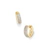 Kendra Scott Earrings | Mikki Pave Huggie Earrings In Gold