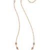 Kendra Scott Necklaces | Emilie Rose Gold Strand Necklace In Sand Drusy