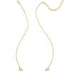 Kendra Scott Necklaces | Greta Gold Strand Necklace In Blush Dichroic Glass