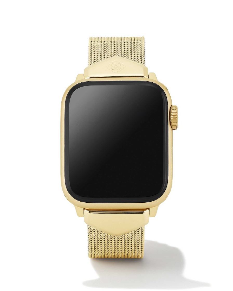 Kendra Scott Watches | Mia Mesh Watch Band In Gold Tone Stainless Steel