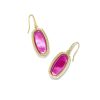 Kendra Scott Earrings | Dani Gold Ridge Frame Drop Earrings In Azalea Illusion