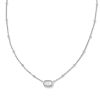 Kendra Scott Necklaces | Mini Elisa Silver Satellite Short Pendant Necklace In Ivory Mother-Of-Pearl