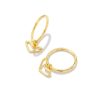 Kendra Scott Earrings | Kynlee Huggie Earrings In 18K Gold Vermeil