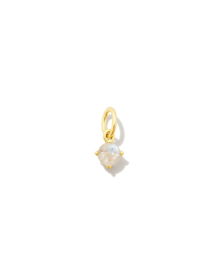 Kendra Scott Demi-Fine Jewelry | Blakely 18K Gold Vermeil Charm In Rainbow Moonstone